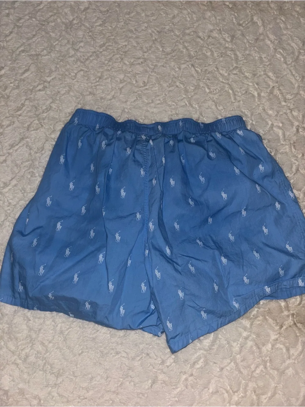 Ralph Lauren Light Blue Polo Cotton Boxer Shorts NWOT